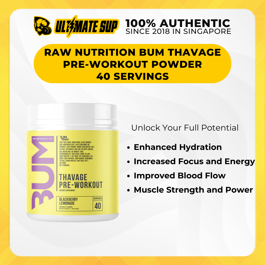 Raw Nutrition, BUM Thavage, 40 Sers - Ultimate Sup Singapore