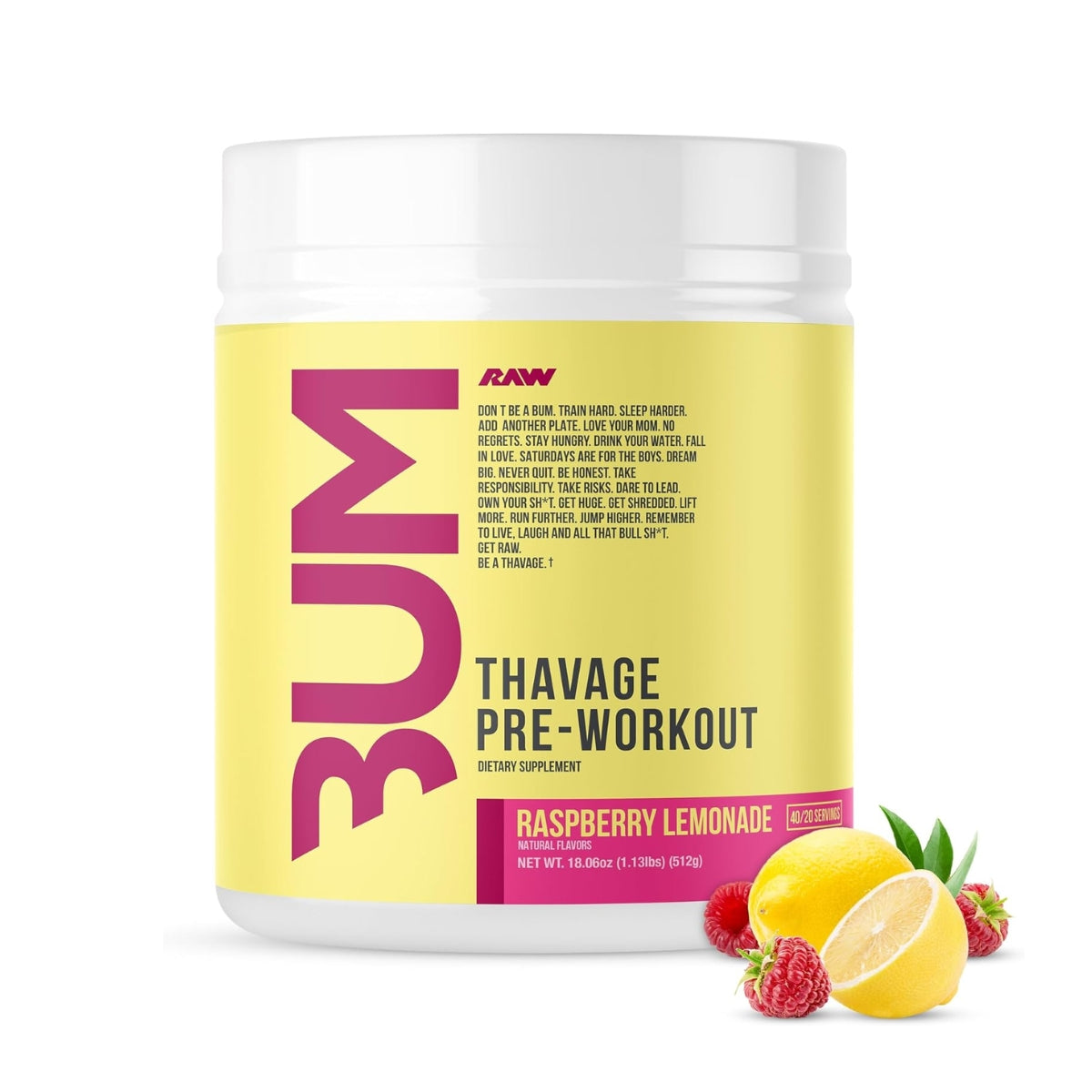Raw Nutrition, BUM Thavage, 40 Sers - Ultimate Sup Singapore