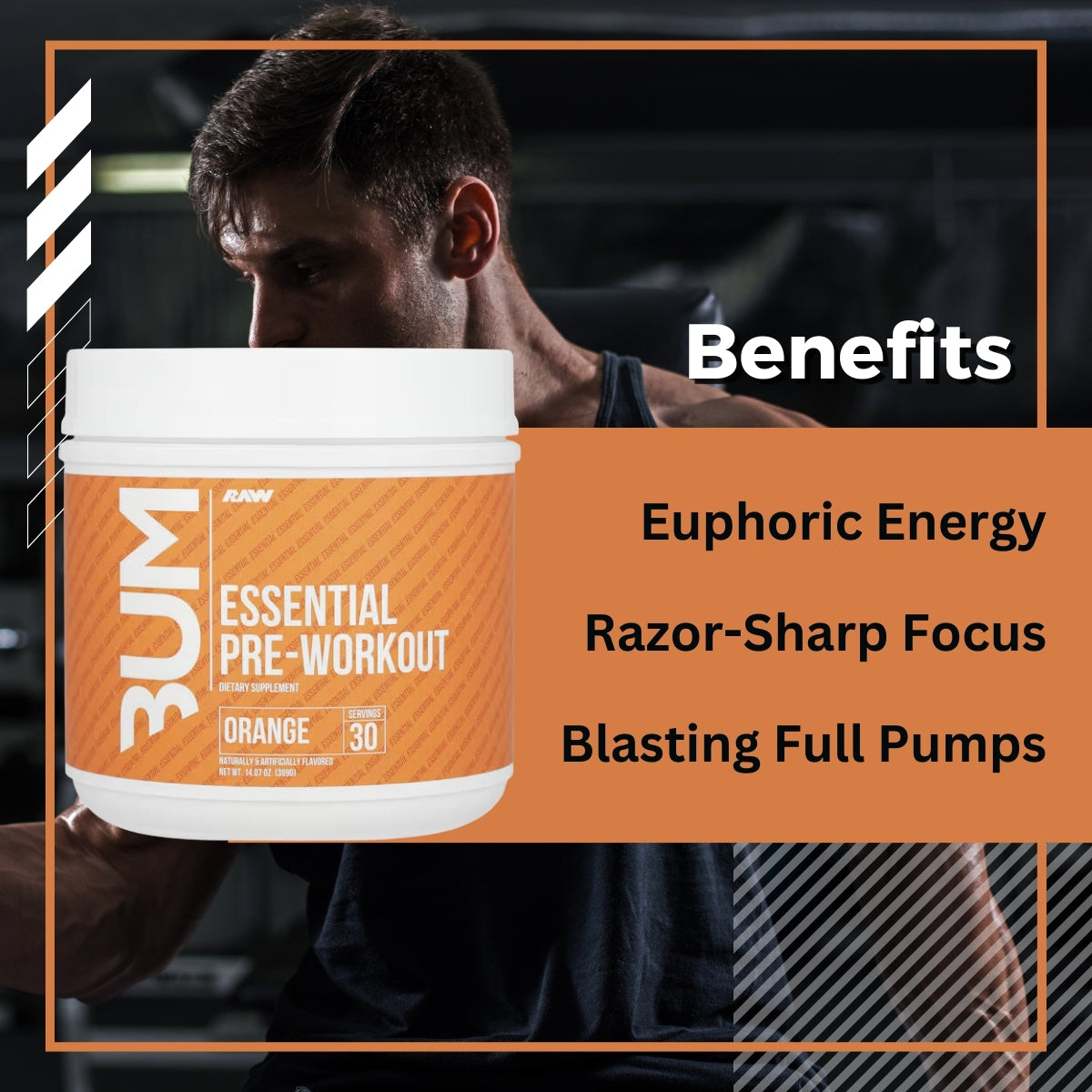 Raw Nutrition, Bum Essential Pre Workout, 30 Sers - Ultimate Sup Singapore