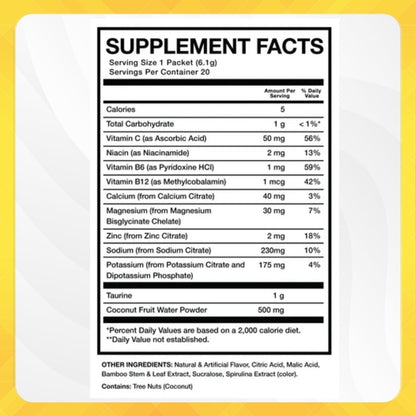 Raw Nutrition, CBUM Hydrate, Electrolyte Powder, Electrolyte Replacement, Non Stim Hydration Supplement, 20 Sticks - Ultimate Sup Singapore