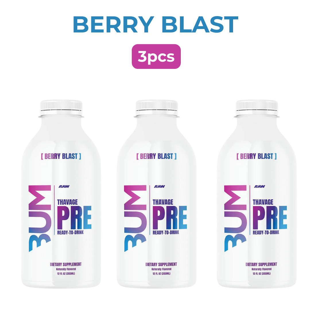 Raw Nutrition Cbum Series, Thavage Pre Workout Drink, 3-12pcs - Ultimate Sup Singapore