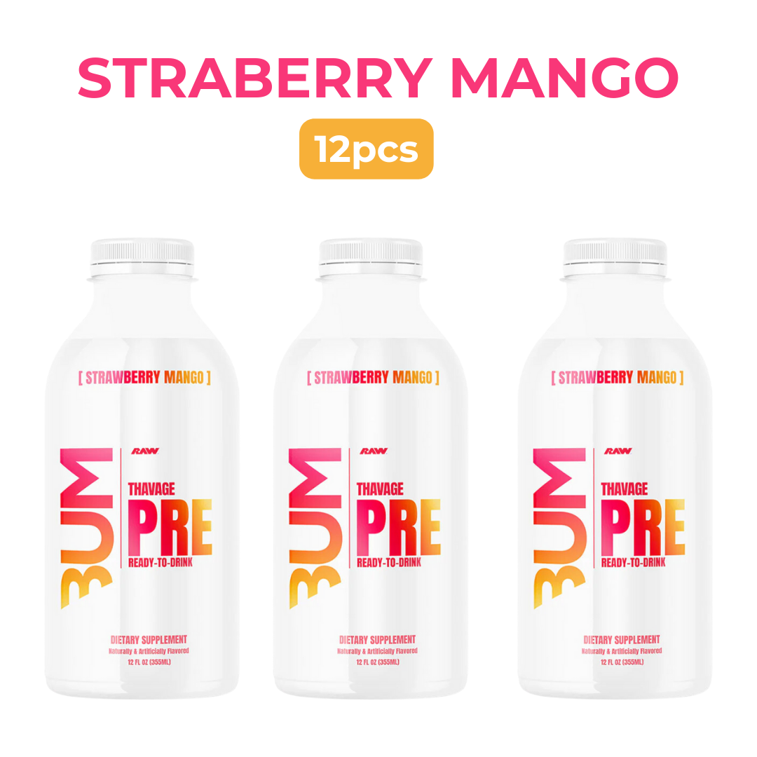 Raw Nutrition Cbum Series, Thavage Pre Workout Drink, 3-12pcs - Ultimate Sup Singapore