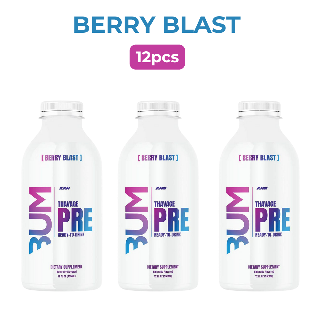 Raw Nutrition Cbum Series, Thavage Pre Workout Drink, 3-12pcs - Ultimate Sup Singapore