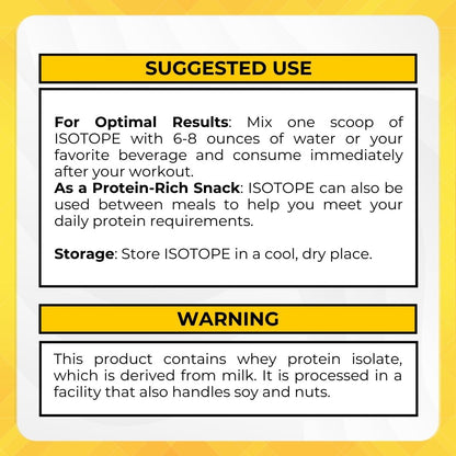 Redcon1, Isotope 100% Whey Isolate, Muscle Growth, Lactose Free, Various Flavours, 2lbs (907g)/ 5lbs (2.27kg) - Ultimate Sup Singapore