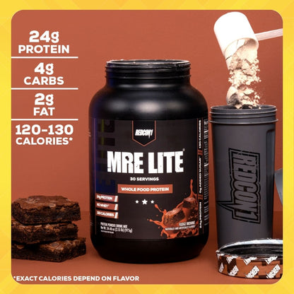 Redcon1, MRE Lite, Whole Food Protein, Protein Powder, Various Flavours, 1.92 Lb (870g) - Ultimate Sup Singapore