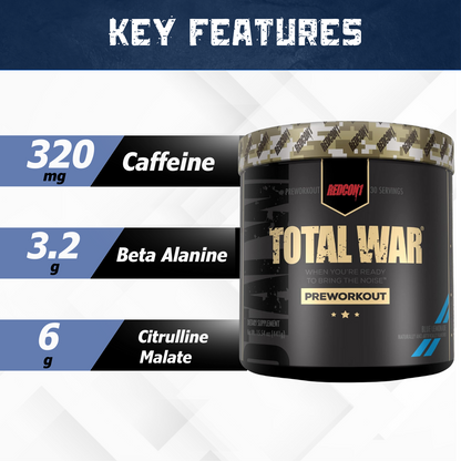 Redcon1, Total War Pre-Workout, 15.77 oz (447 g) - Ultimate Sup Singapore