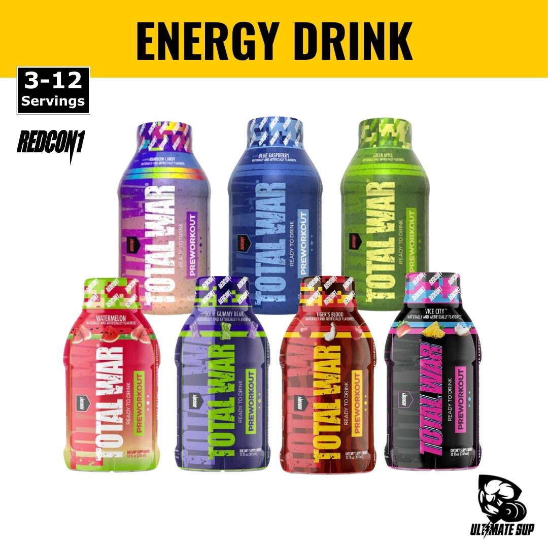 Redcon1, Total War RTD Preworkout, 3-12 Sers - Ultimate Sup Singapore