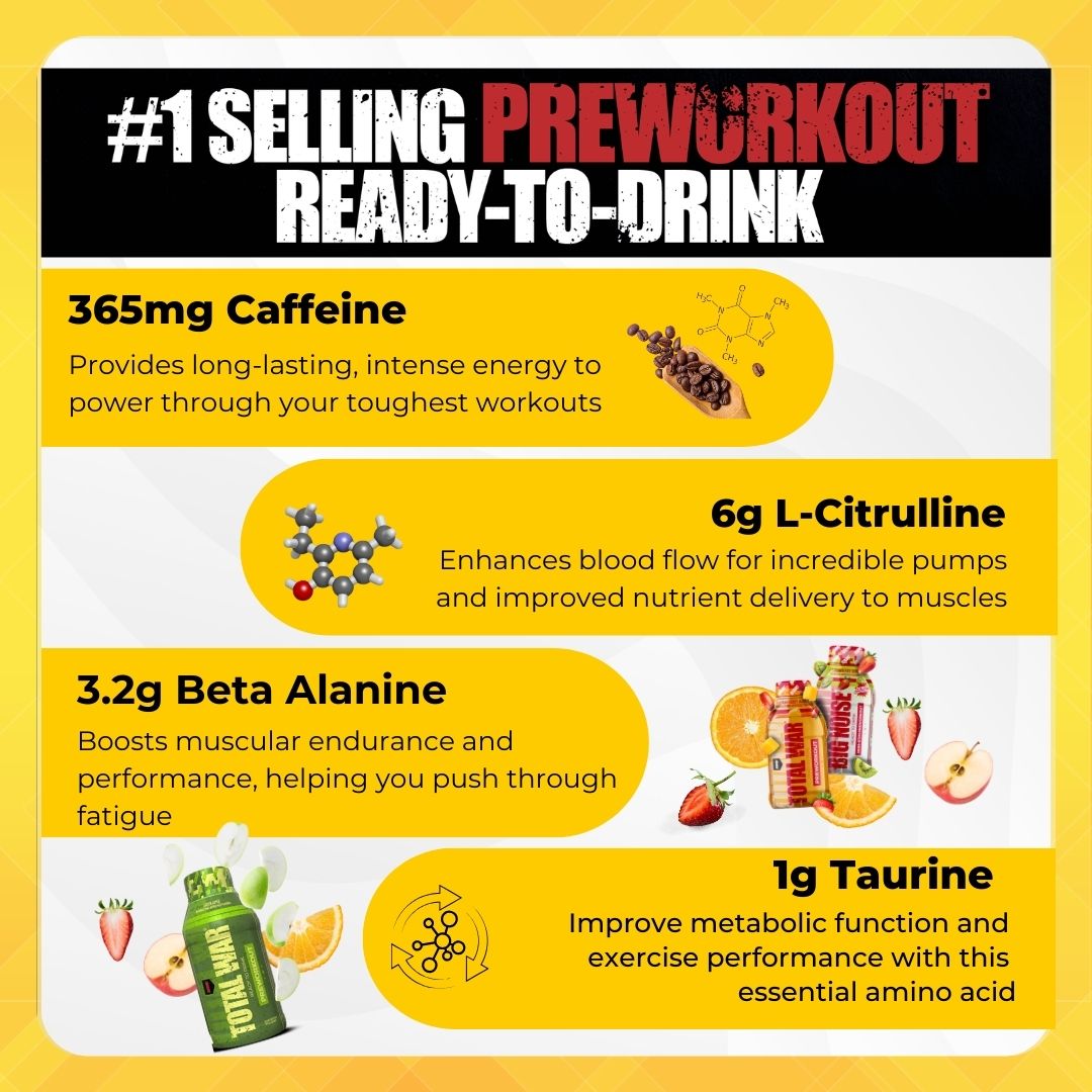 Redcon1, Total War RTD Preworkout, 3-12 Sers - Ultimate Sup Singapore