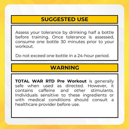 Redcon1, Total War RTD Preworkout, 3-12 Sers - Ultimate Sup Singapore
