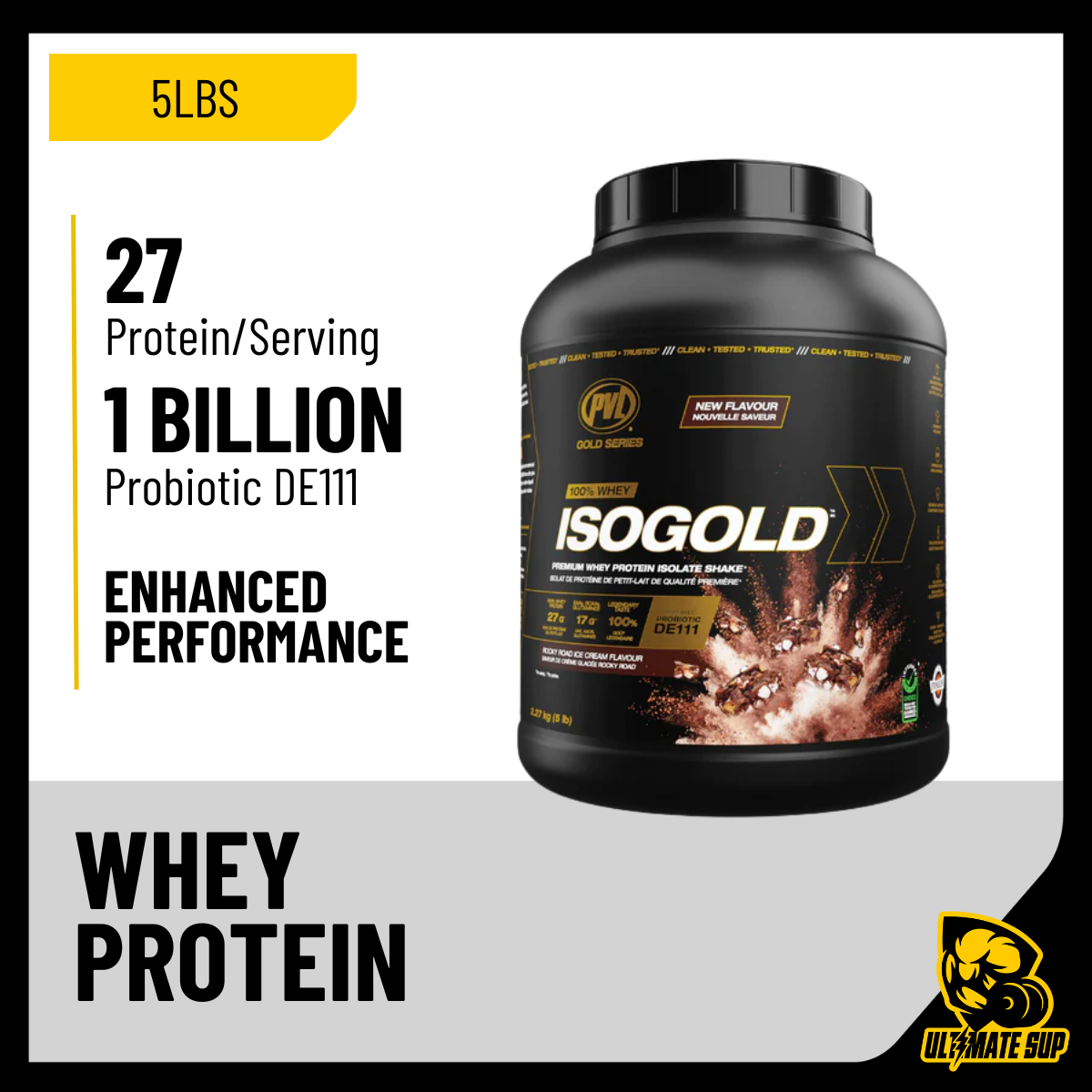 PVL Gold Series, Iso Gold - Whey Protein Isolate, 5 lbs
