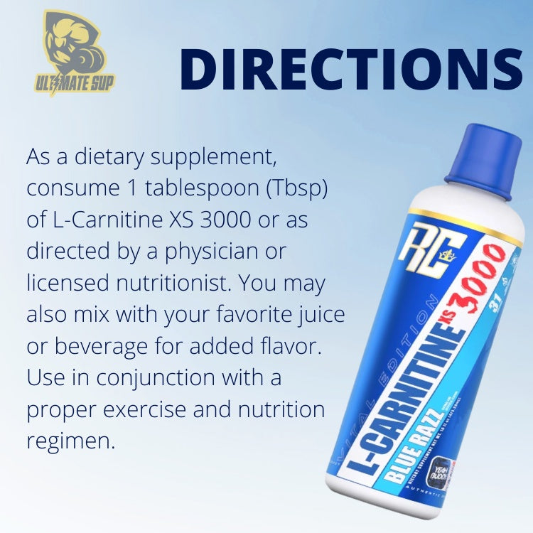Ronnie Coleman L-Carnitine - 3000 Blue Raspberry - Ultimate Sup Singapore