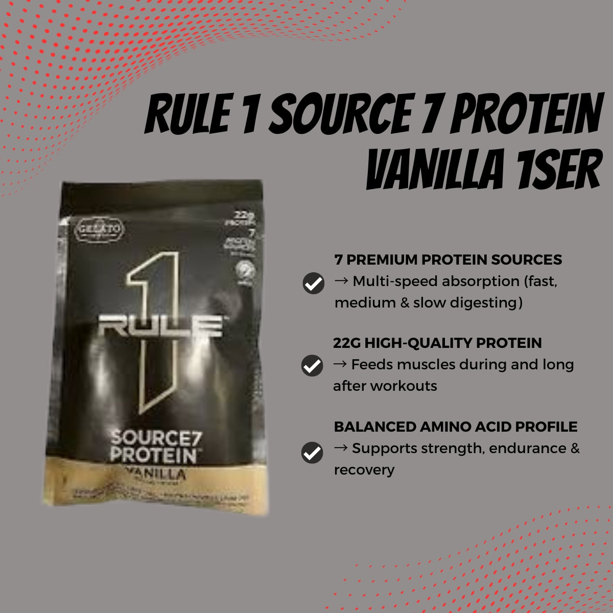 Convenient Packet [1 serving], Whey Protein, Preworkout, BCAA, Mass Gainer, Build Muscle, Various Brands n Flavors