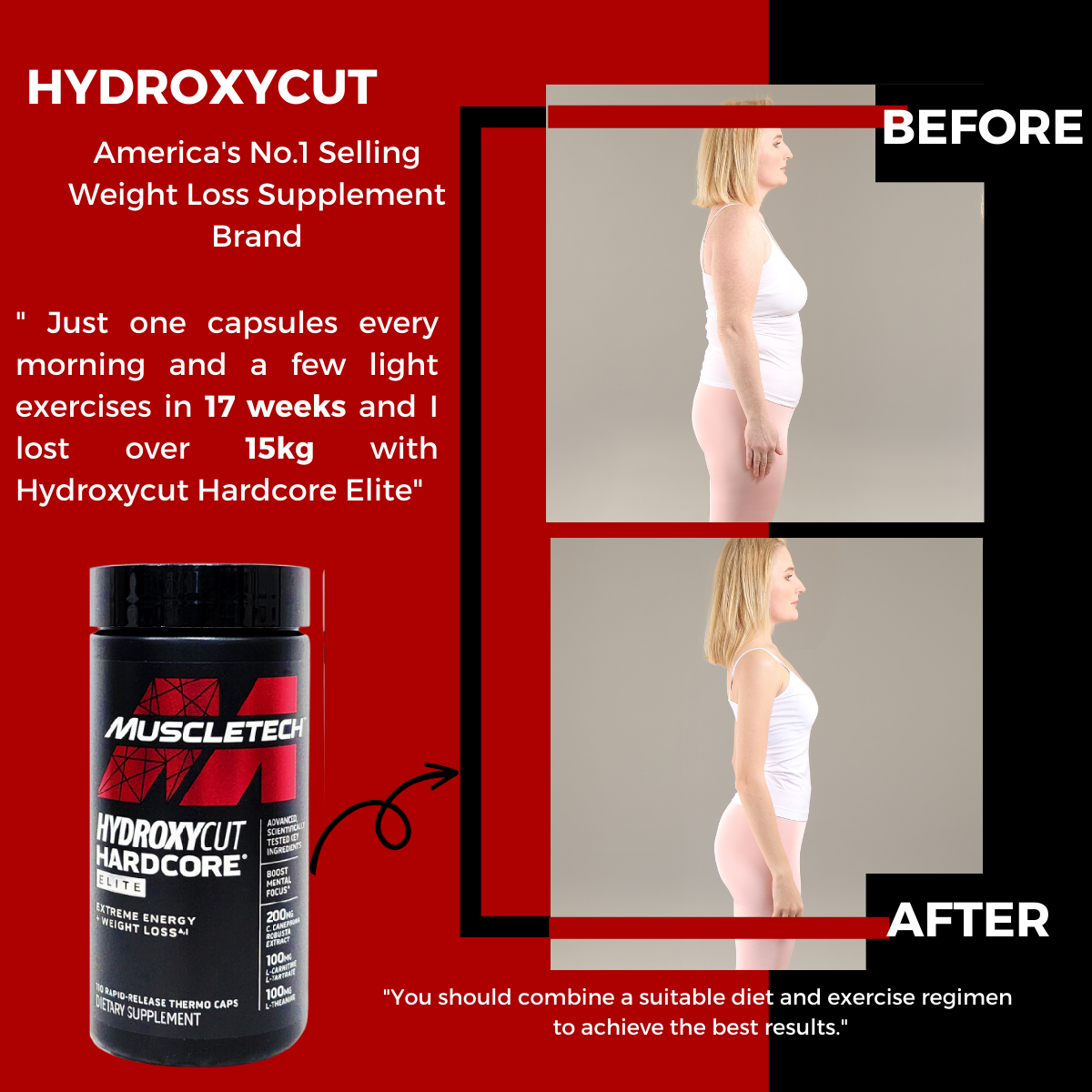 Hydroxycut, Hardcore Elite, 110caps - Ultimate Sup Singapore