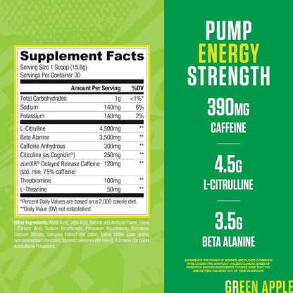 Ryse Loaded Pre V3, High-Stim Pre-Workout for Clean Energy & Focus, Focus & Pump Formula, 30 Servings - Ultimate Sup Singapore