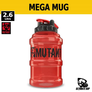 Mutant Mega Mug, Hydration Water Bottle, Red Edition, 2.6 Litre - Ultimate Sup Singapore