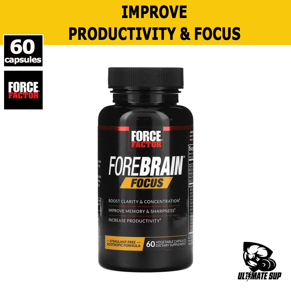 Force Factor, Forebrain Focus, 60 Vegetable Capsules - Ultimate Sup Singapore