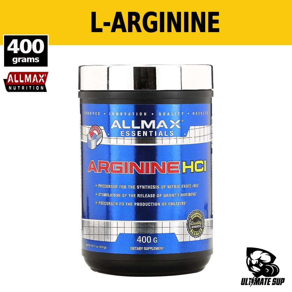 ALLMAX, Arginine HCI, L-Arginine Supplement, 400g (14.11 oz) - Ultimate Sup Singapore