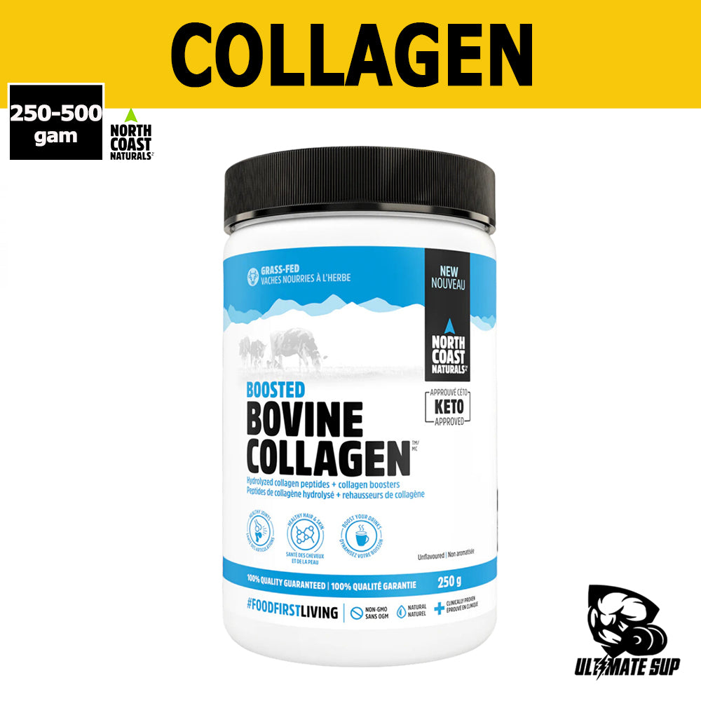 North Coast Naturals, Boosted Bovine Collagen, 250-500g - Ultimate Sup Singapore