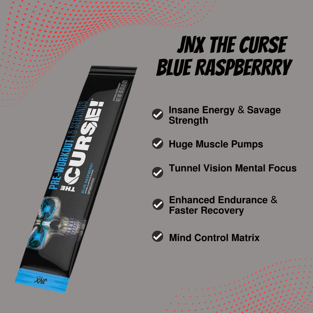 [1 serving] JNX Sports, The Curse! Pre Workout - The Ripper! Fat Burner - The Shadow! HardCore Preworkout Sample - Ultimate Sup Singapore