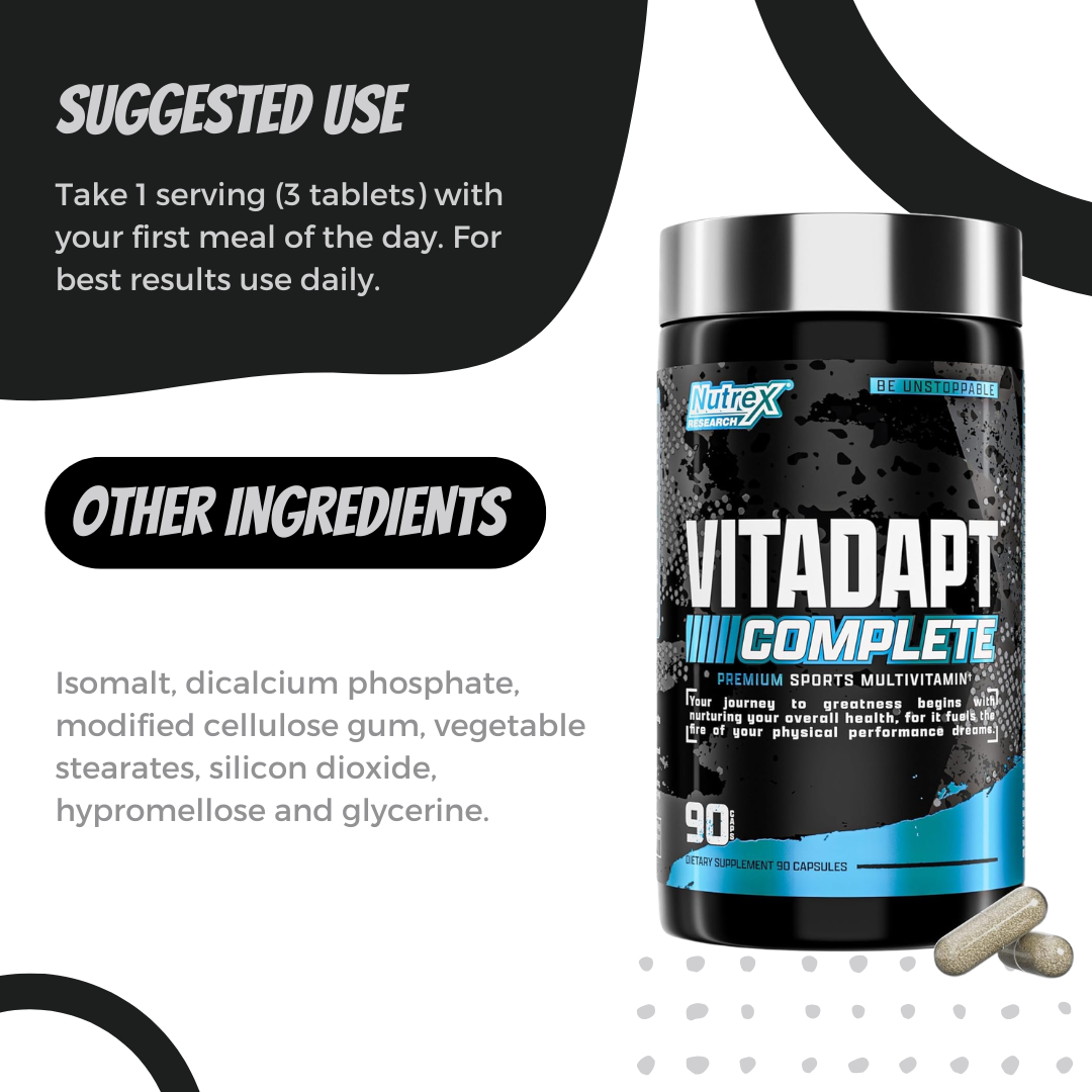 Nutrex Vitadapt Complete Sports, Multivitamin, 90 Tablets