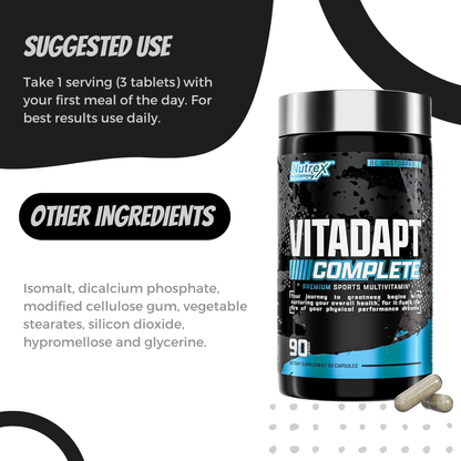 Nutrex Vitadapt Complete Sports, Multivitamin, 90 Tablets
