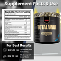 Redcon1, Total War, Pre-Workout, Blue Raspberry, 15.77 oz (447 g) - Ultimate Sup Singapore