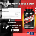 Nutrex Research, Tribulus Black 1300, Testosterone Booster for Men, Men Health, Muscle Builder, 120 Capsules - Ultimate Sup Singapore