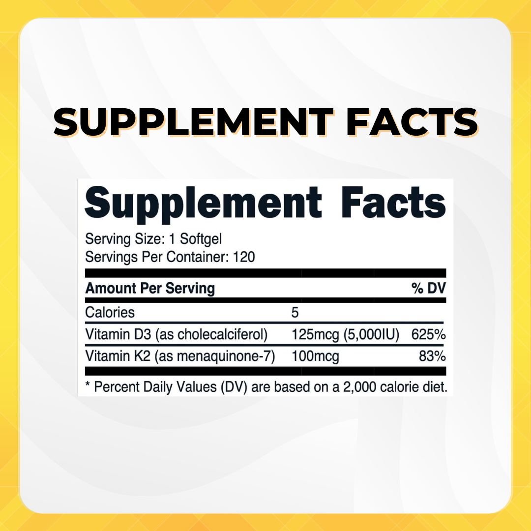 Nutricost, Vitamin K2 + Vitamin D3, 120 Softgels - Ultimate Sup Singapore