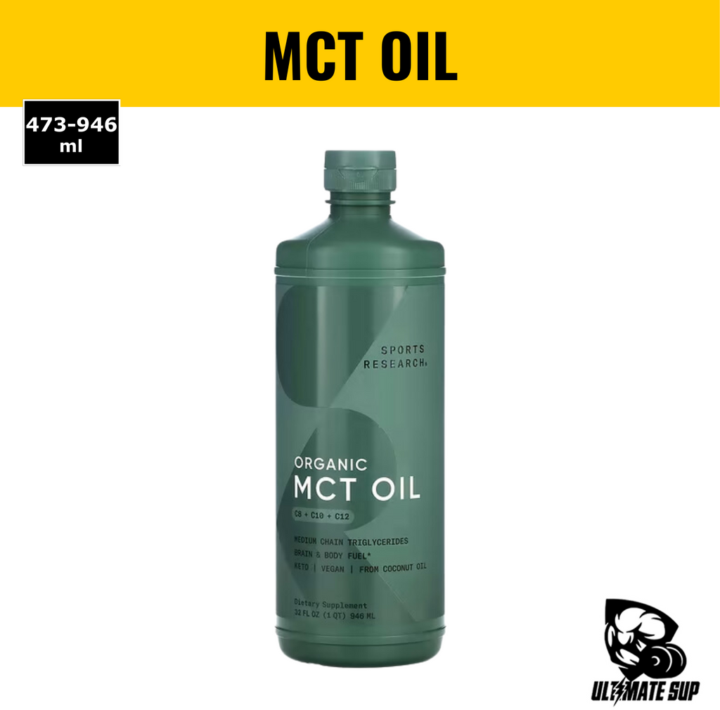 Sports Research MCT Oil Liquid | 100% Non-GMO Coconuts | 473ml
