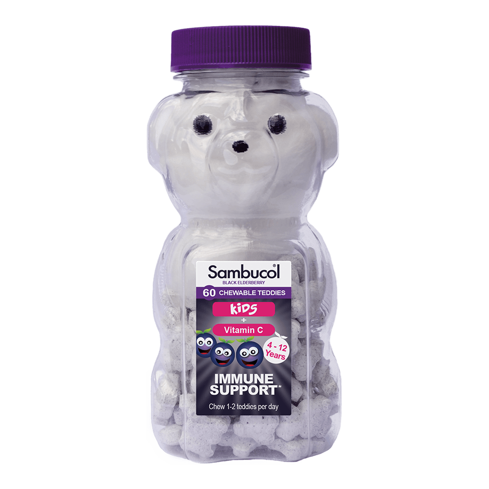 Sambucol Kids, PLUS Vitamin C, Support Immune System, Chewable 60 Teddies - Ultimate Sup Singapore