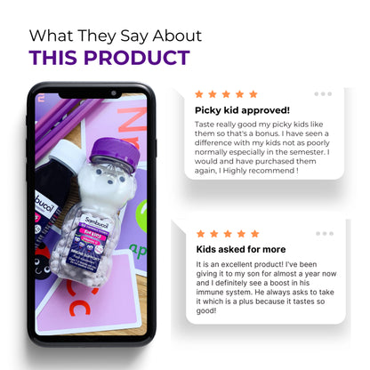 Sambucol Kids, PLUS Vitamin C, Support Immune System, Chewable 60 Teddies - Ultimate Sup Singapore
