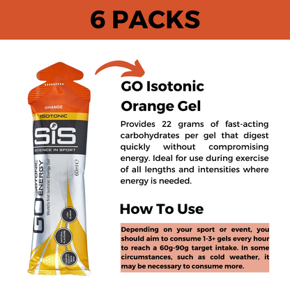 Science In Sport, GO Isotonic Energy Gels, 6 - 30 pack (60ml/ser) - Ultimate Sup Singapore