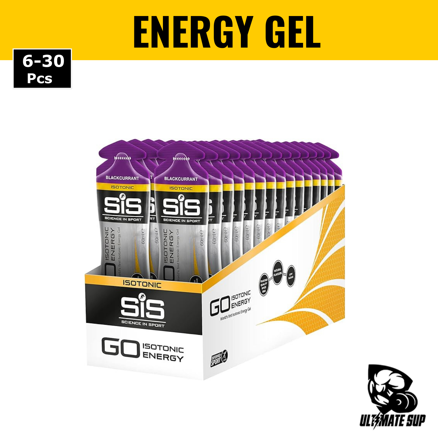 Science In Sport, GO Isotonic Energy Gels, 6 - 30 pack (60ml/ser) - Ultimate Sup Singapore