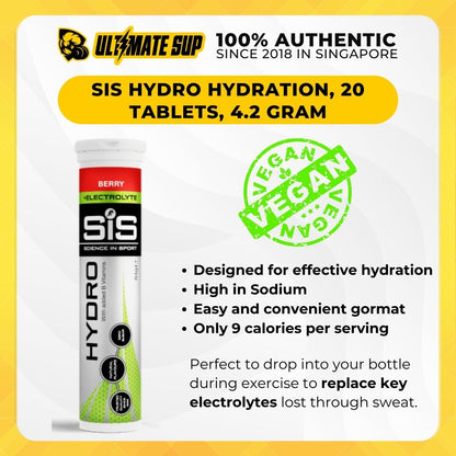 Science In Sport (SiS), Hydro Tablets, 20 Tabs - Ultimate Sup Singapore