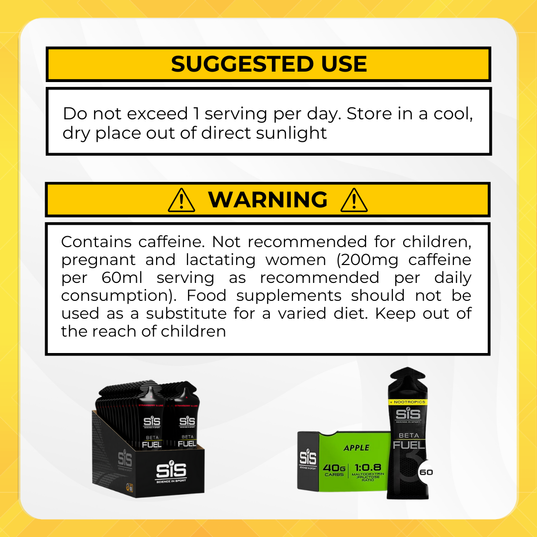 Science in Sport, Beta Fuel Dual Source Energy Gel, 6 - 30 Packs - Ultimate Sup Singapore