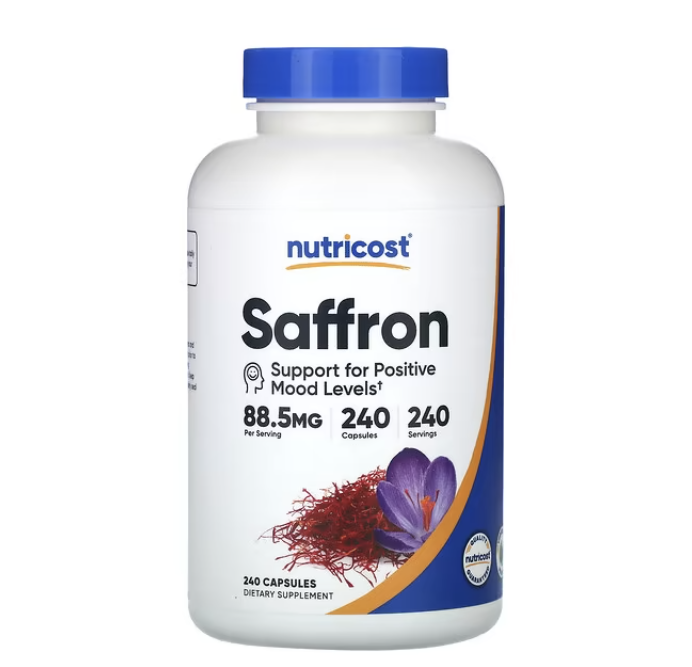 Nutricost, Saffron, Support Positive Mood Levels, 88.5 mg, 240 Capsules - Ultimate Sup Singapore