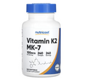 Nutricost, Vitamin K2 MK7, Support bone health and cardiovascular wellness, 100 mcg, 240 Softgels - Ultimate Sup Singapore