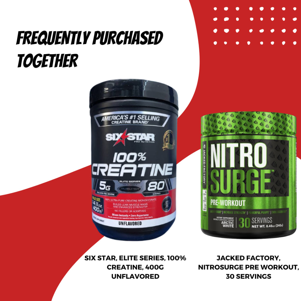 Six Star, Elite Series, 100% Creatine, 400g Unflavored - Ultimate Sup Singapore