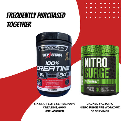 Six Star, Elite Series, 100% Creatine, 400g Unflavored - Ultimate Sup Singapore