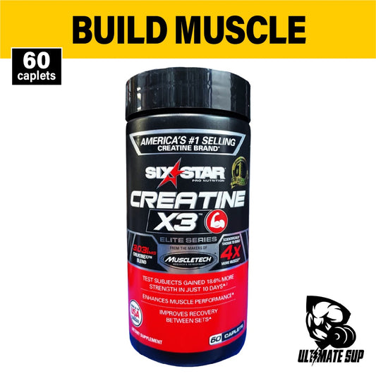 Six Star, Elite Series, Creatine X3, 60 Caplets - Ultimate Sup Singapore