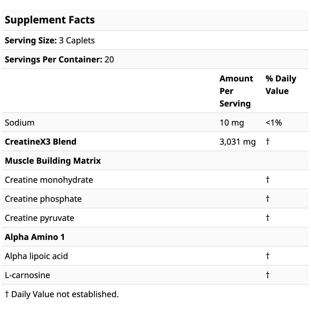 Six Star, Elite Series, Creatine X3, 60 Caplets - Ultimate Sup Singapore