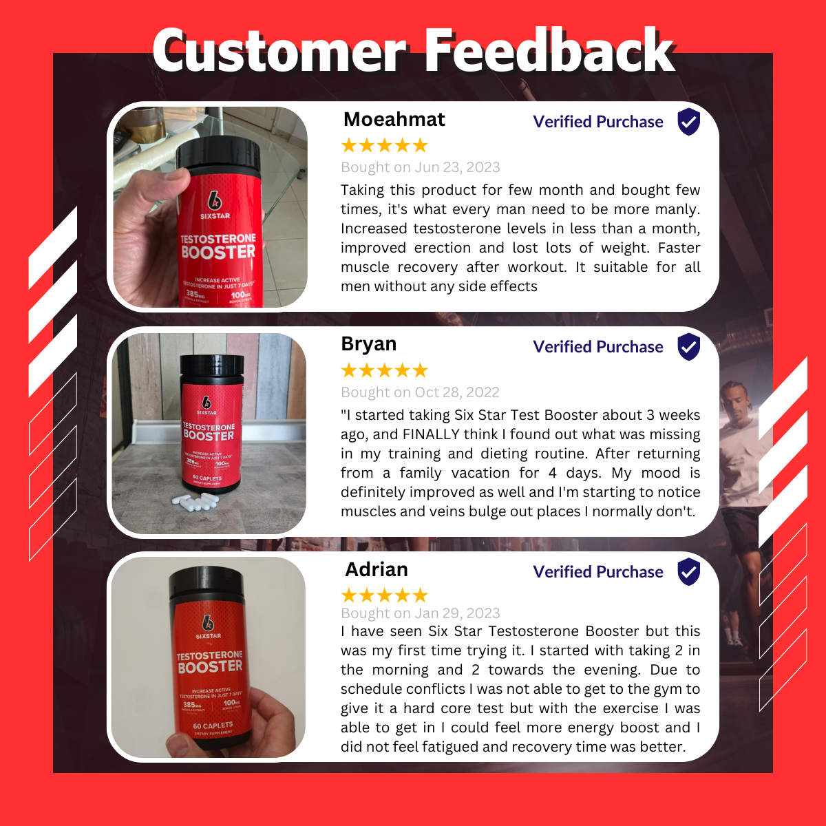 Six Star, Elite Series, Testosterone Booster for Men With Boron Citrate, Enhance Training Performance, 60 Caplets - Ultimate Sup Singapore