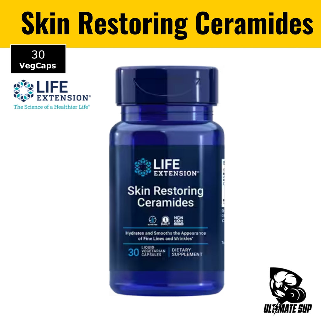 Life Extension, Skin Restoring Ceramides, 30 Liquid Vegetarian Capsules - main