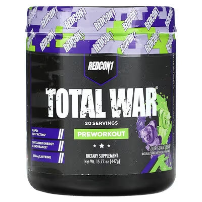 Redcon1, Total War, Pre-Workout, Blue Raspberry, 15.77 oz (447 g)