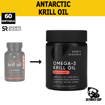 Sports Research, Antarctic Krill Oil with Astaxanthin, 60 Softgels - Ultimate Sup Singapore