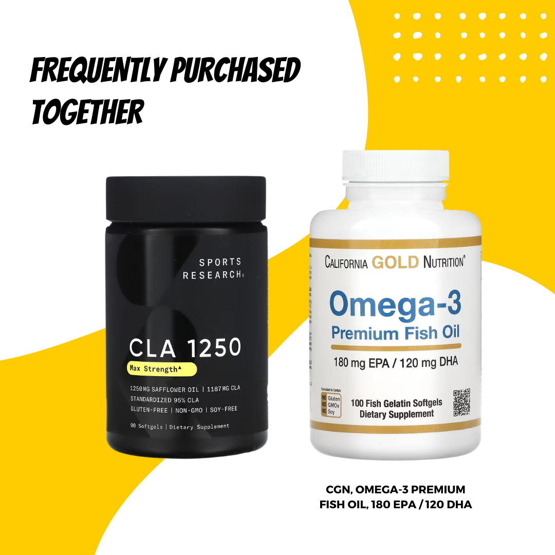 Sports Research, CLA 1250, Fat Burner, 1250 mg, 180 Softgels - Ultimate Sup Singapore