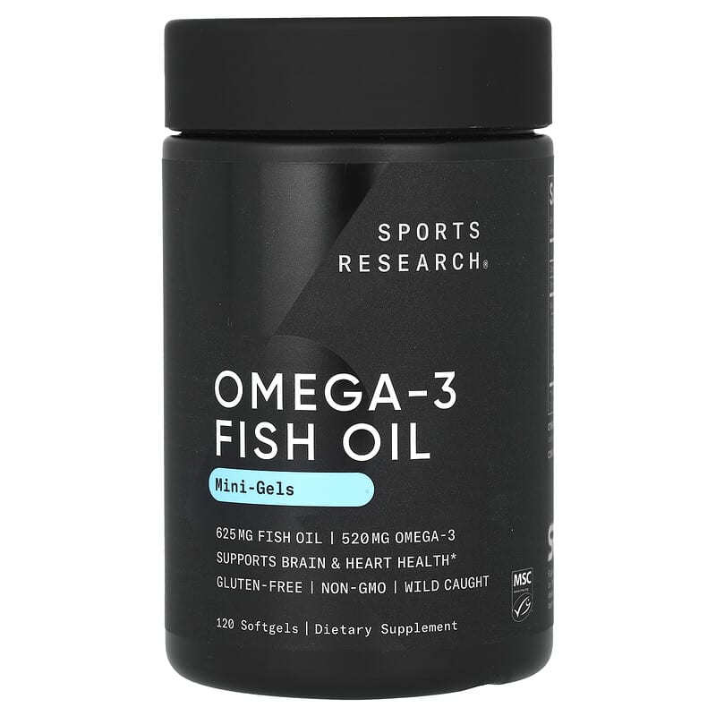 Sports Research, Omega-3 Fish Oil, 180 Softgels - Ultimate Sup Singapore