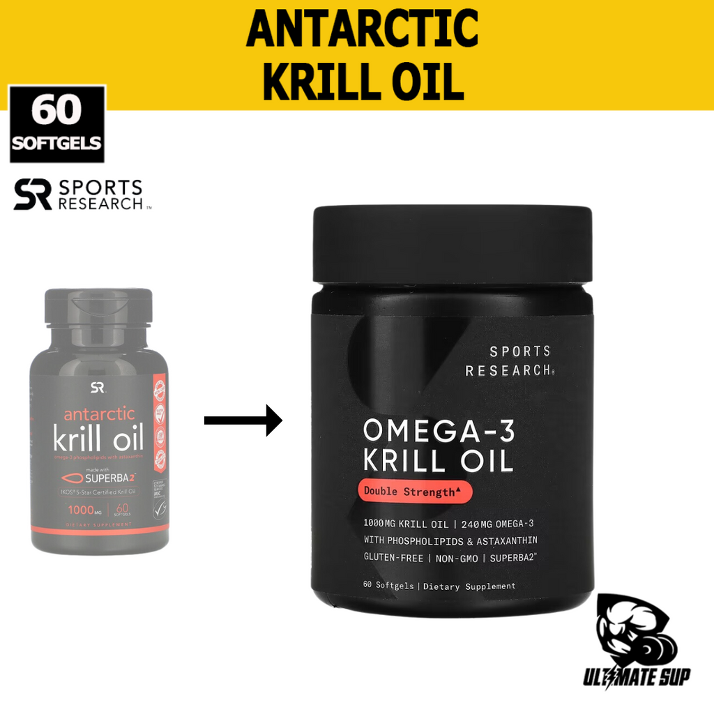 Thumbnail - Sports Research, Antarctic Krill Oil with Astaxanthin