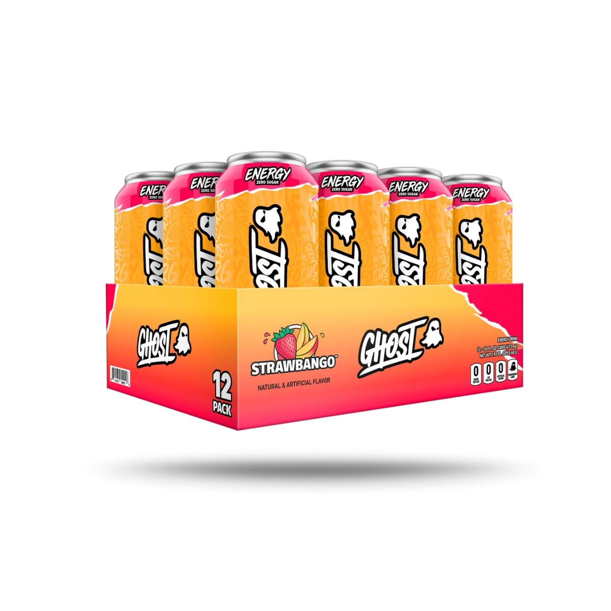 GHOST, Energy Drink, 200mg Caffeine, 12 Cans