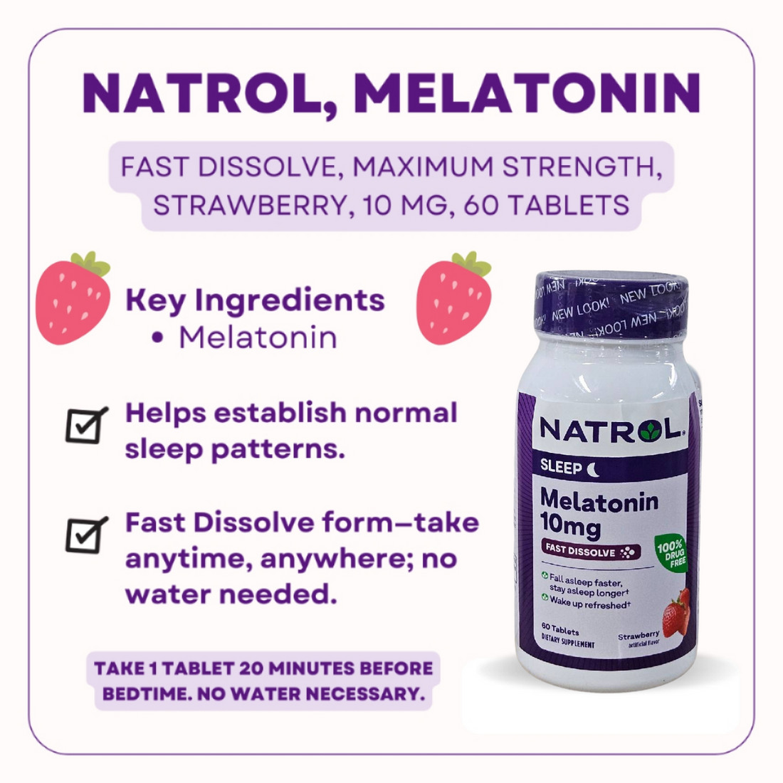 Natrol, Melatonin, 60-240Tablets - Ultimate Sup Singapore